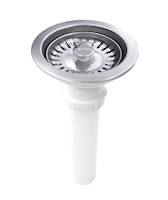 Desagüe canastilla 3 1/2"x6" de acero inoxidable 201
